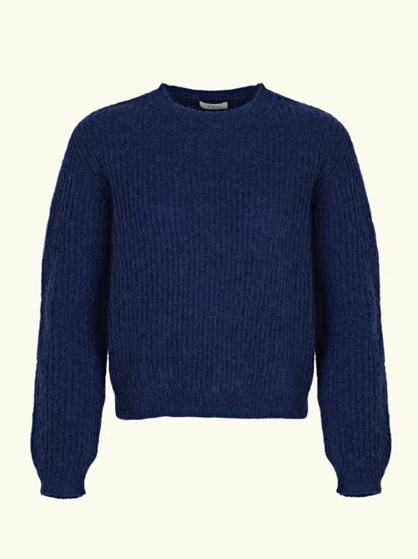 Millie Mohair Jumper - Navy sold by iris