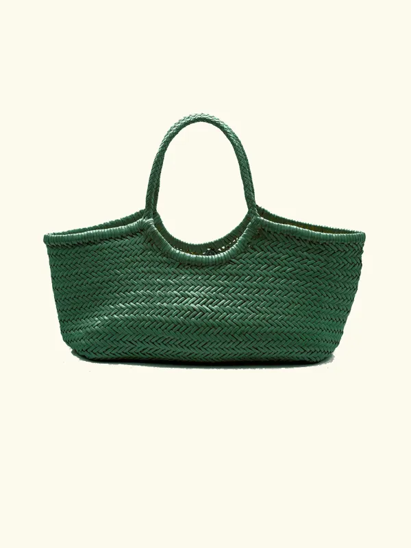 Nantucket Handwoven Big Basket - Forest Green sold by iris