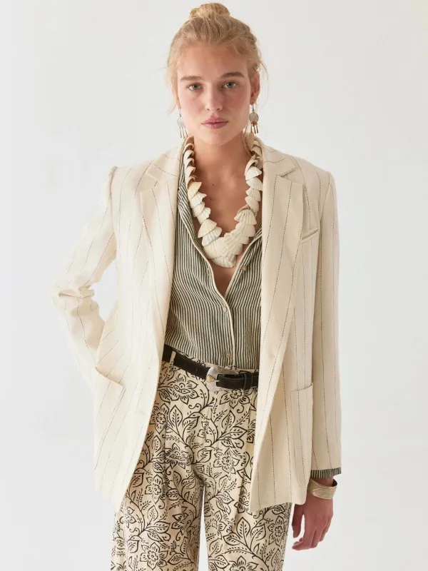 Paddy Striped Blazer made by iris