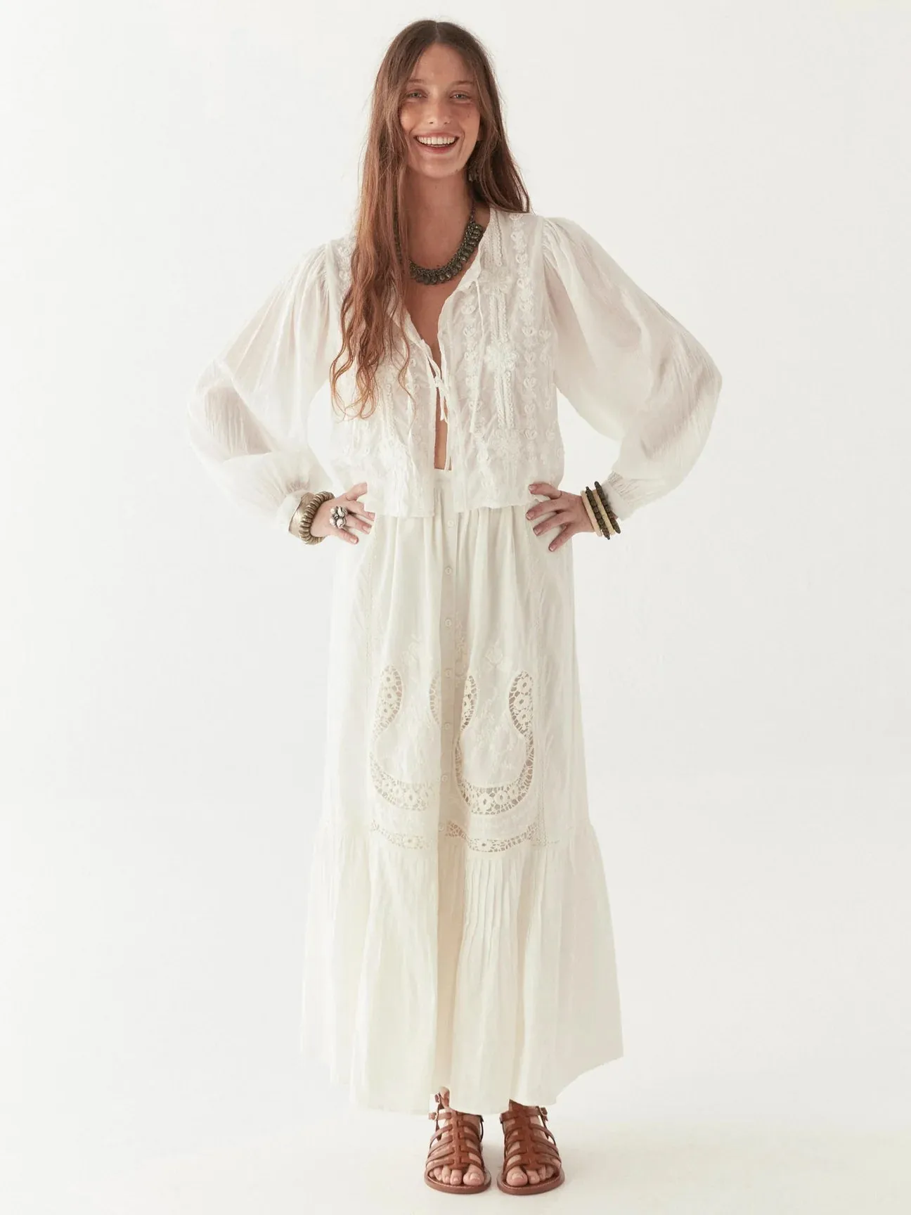 Luisa Embroidered Skirt sold by iris product image thumbnail 5