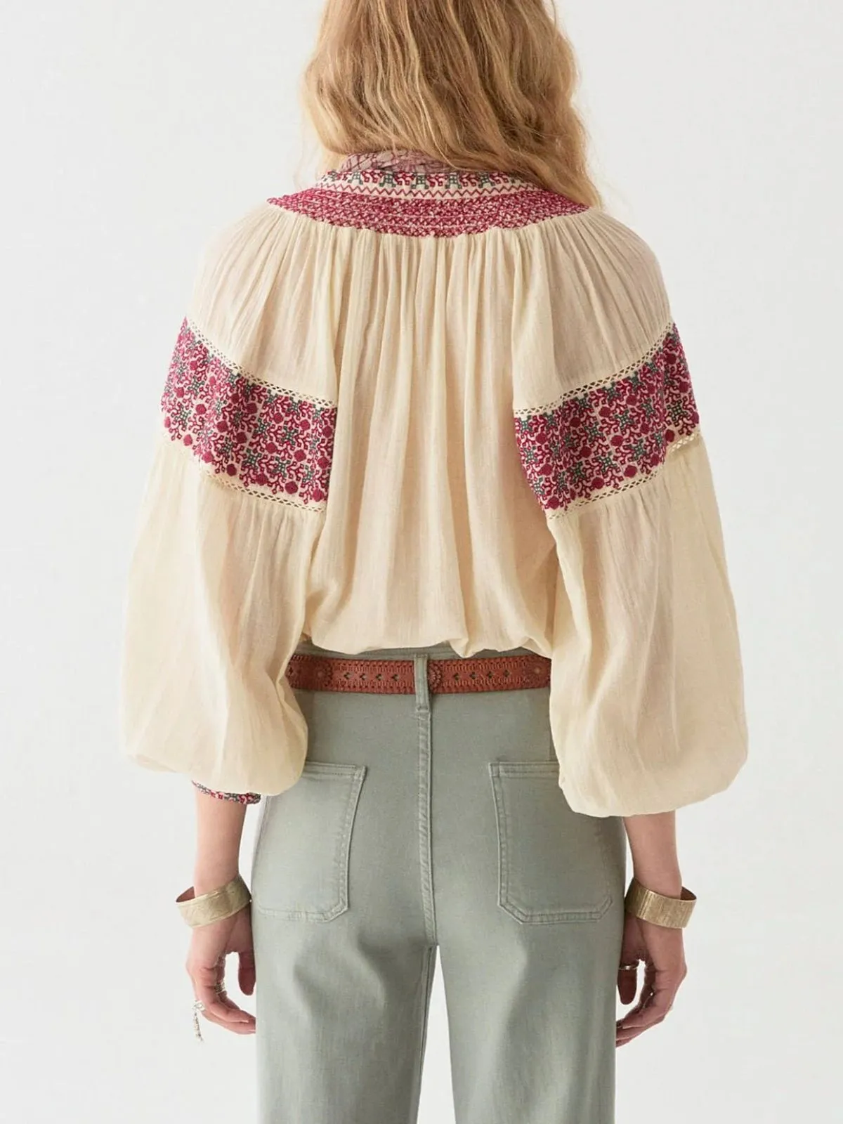 Dion Embroidered Blouse sold by iris product image thumbnail 4
