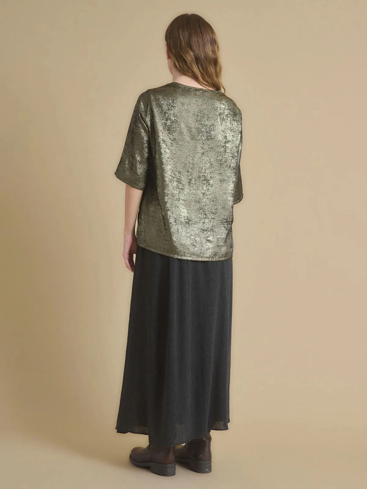Tomasa Crew Neck Metallic Top sold by iris product image thumbnail 3