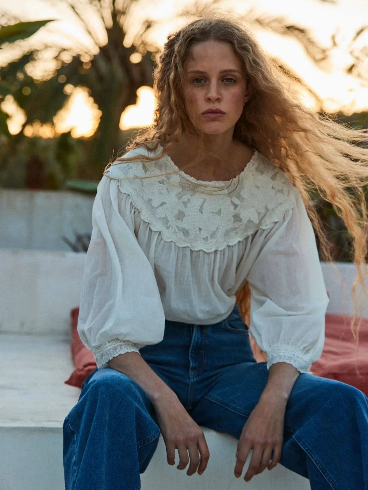 Pearl Mesh Bib Top sold by iris