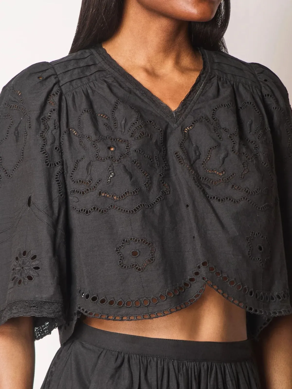 Mabel Cutwork Embroidered Top sold by iris