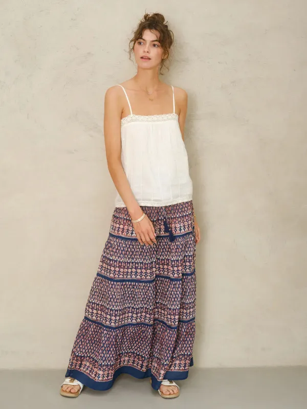 Mari Print Maxy Skirt sold by iris