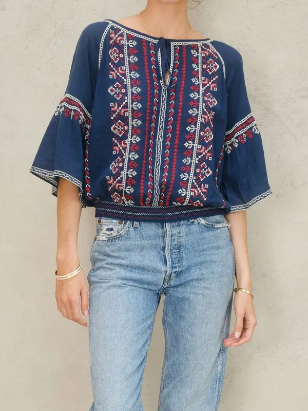 Lena Embroidered Top sold by iris