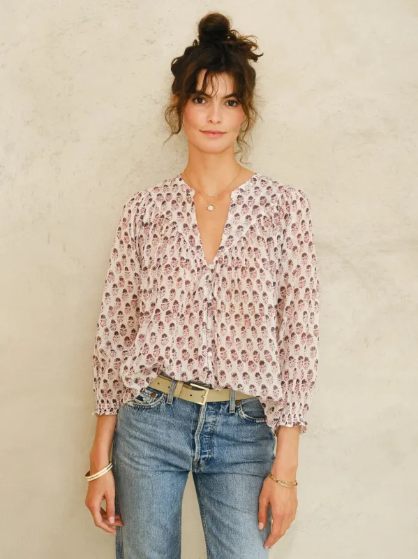 Kiki Print Long Sleeves Top sold by iris