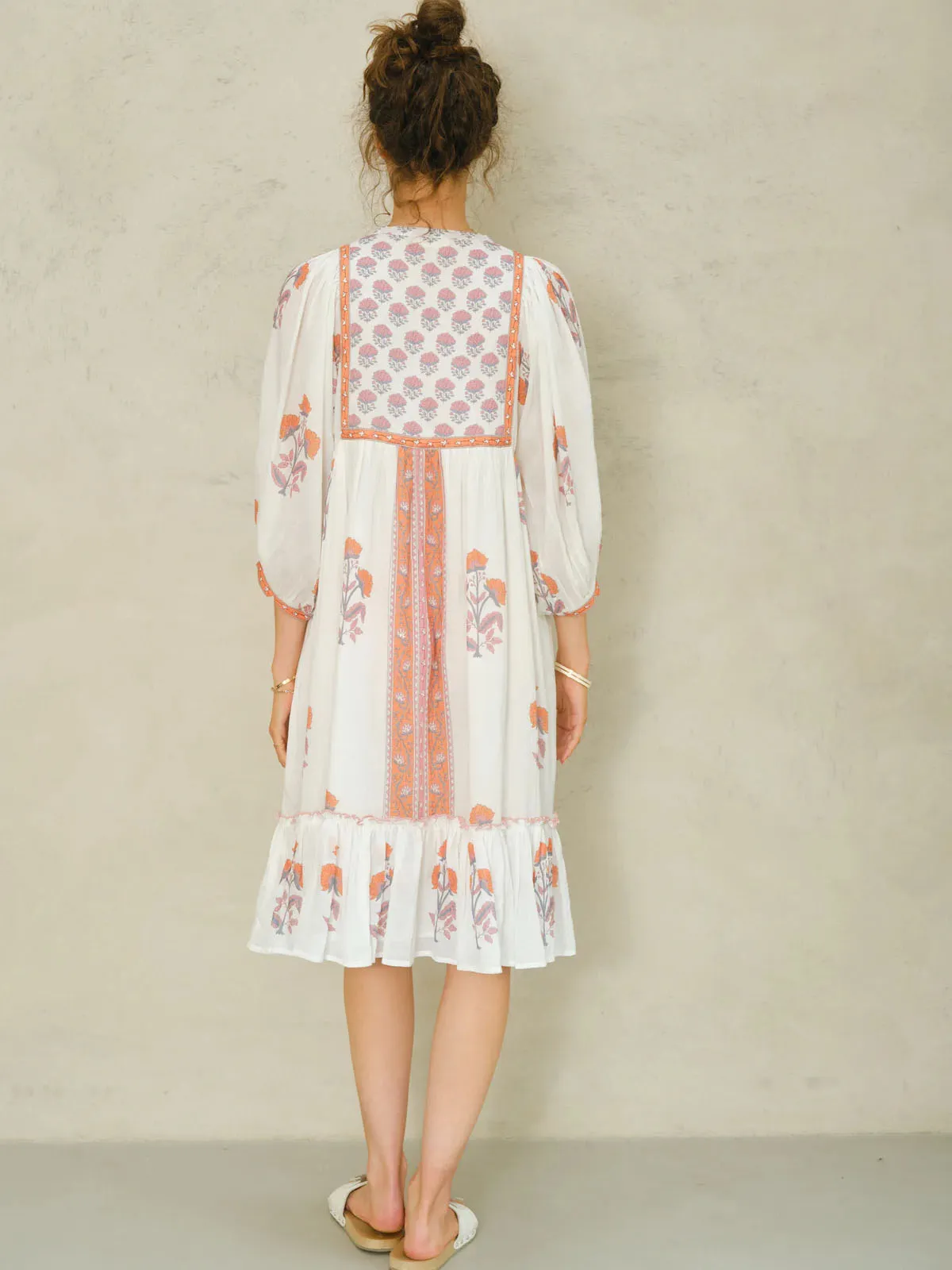 Cadi Print Gathered Dress sold by iris product image thumbnail 3