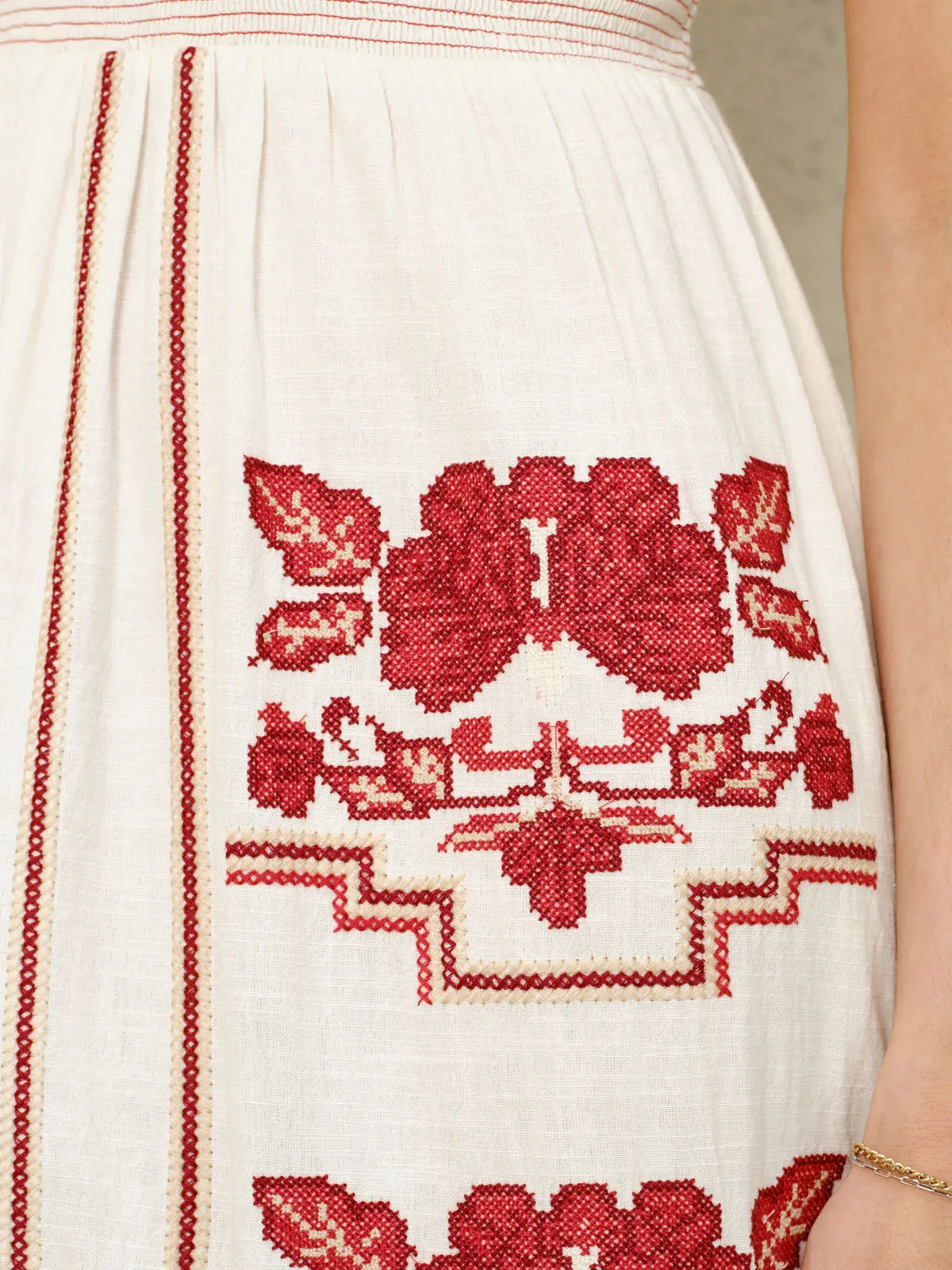 Carmi Embroidered Floral Sundress sold by iris product image thumbnail 4