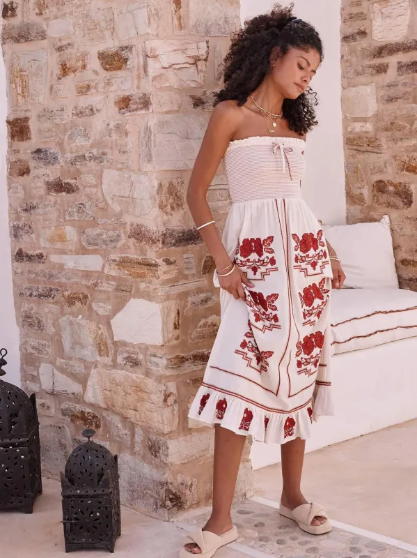 Carmi Embroidered Floral Sundress made by iris