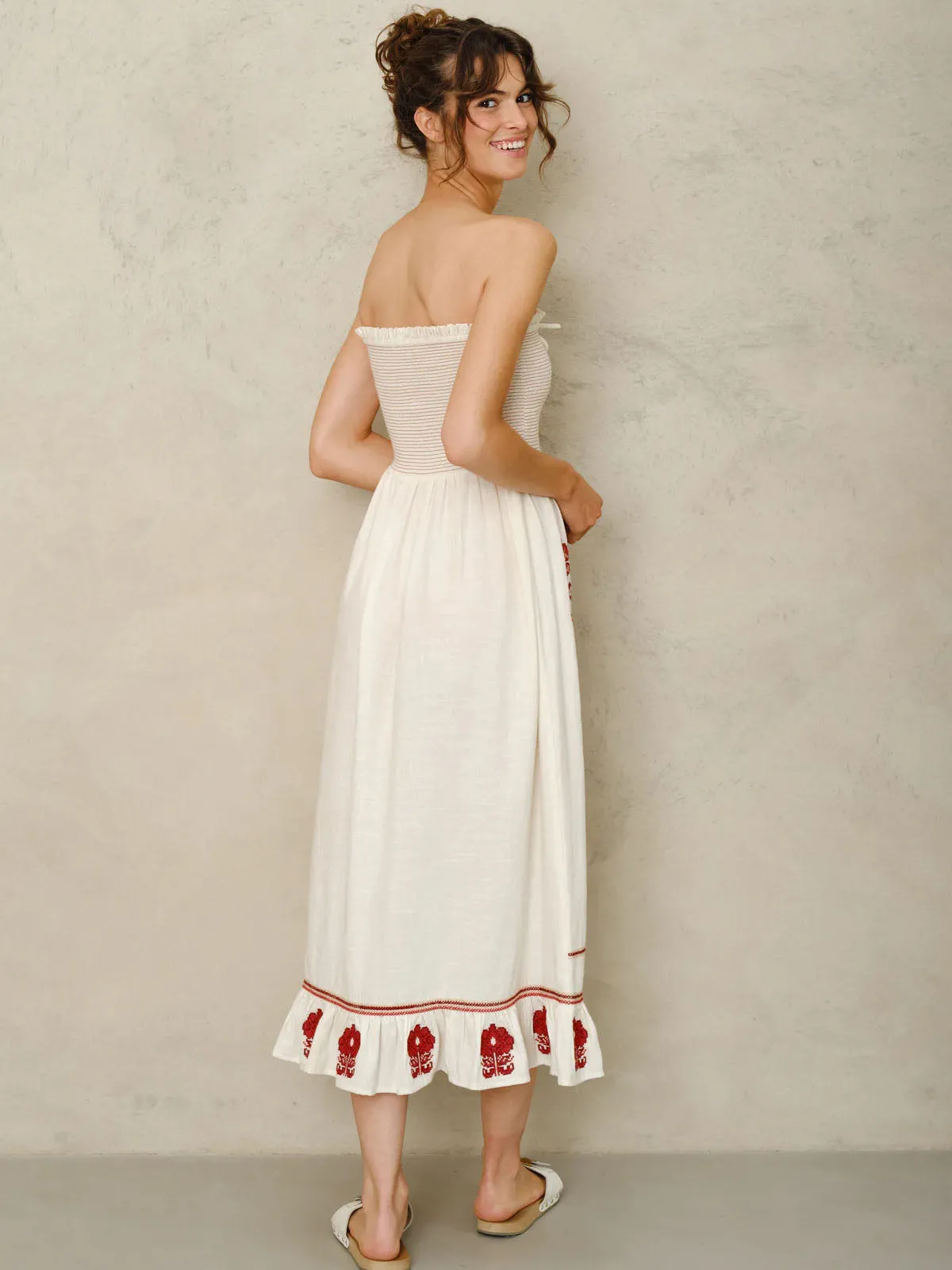 Carmi Embroidered Floral Sundress sold by iris product image thumbnail 3