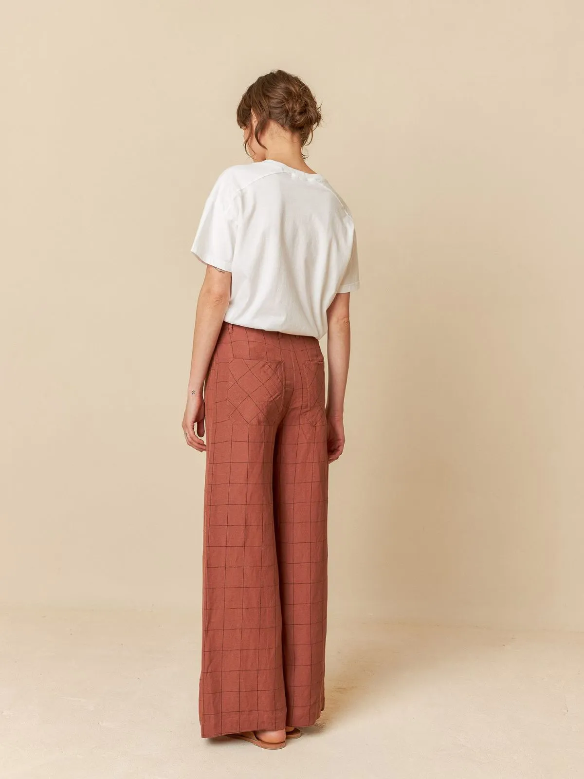 Checked Trousers sold by iris product image thumbnail 4