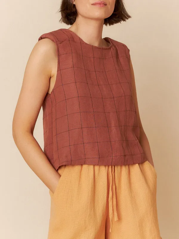 Checked Vest Top sold by iris