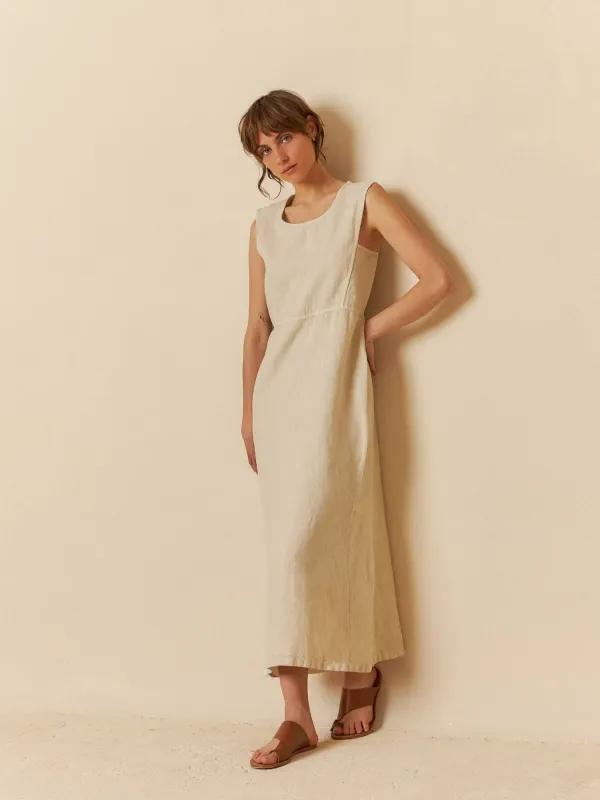 Linen Sleeveless Dress made by Indi & Cold