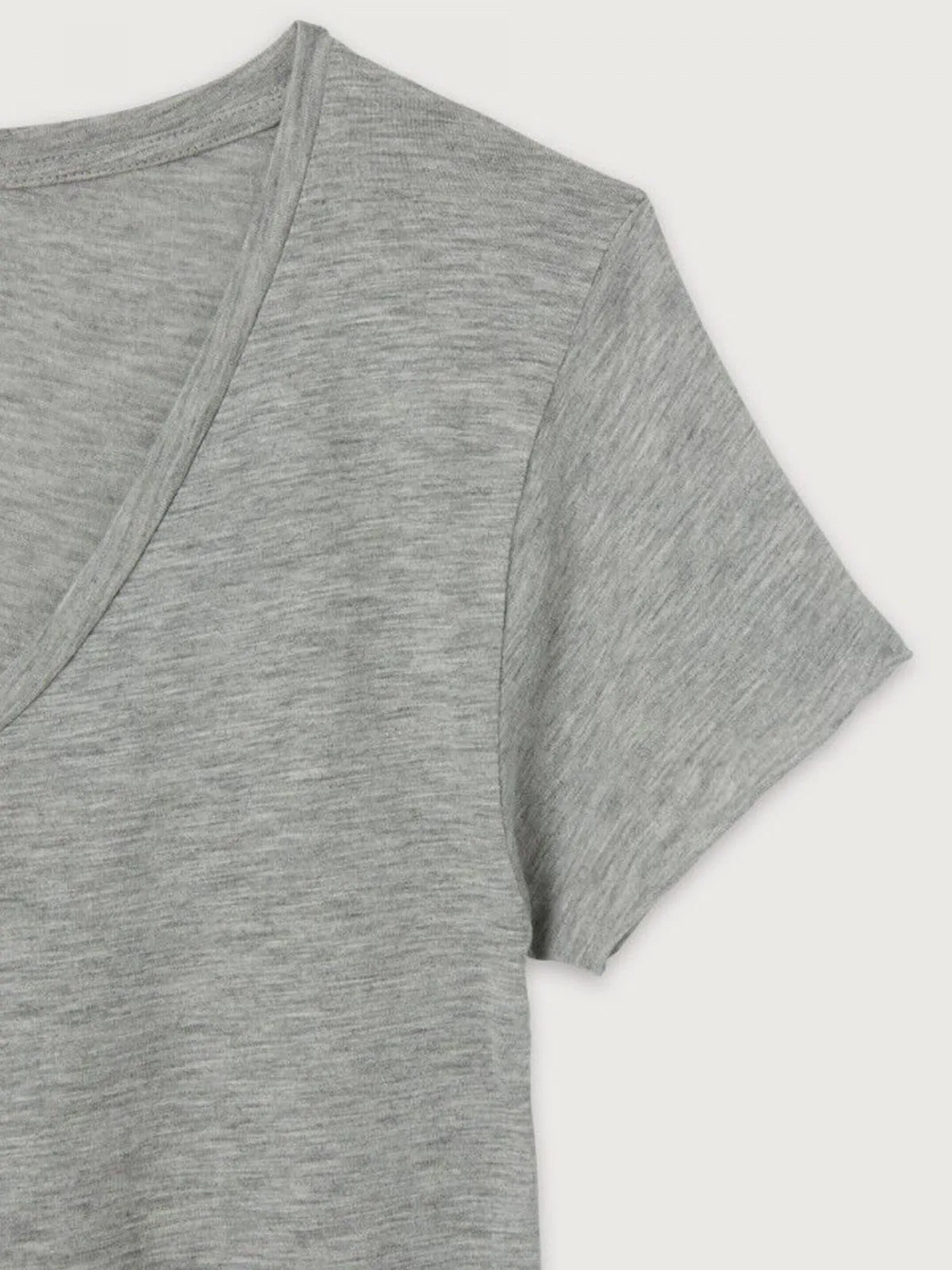Jacksonville v/ Neck T-Shirt - Light Grey sold by iris product image thumbnail 4