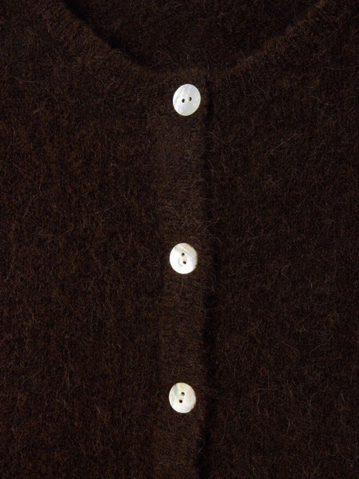 Vitow Melange Cardigan - Brown sold by iris product image thumbnail 2