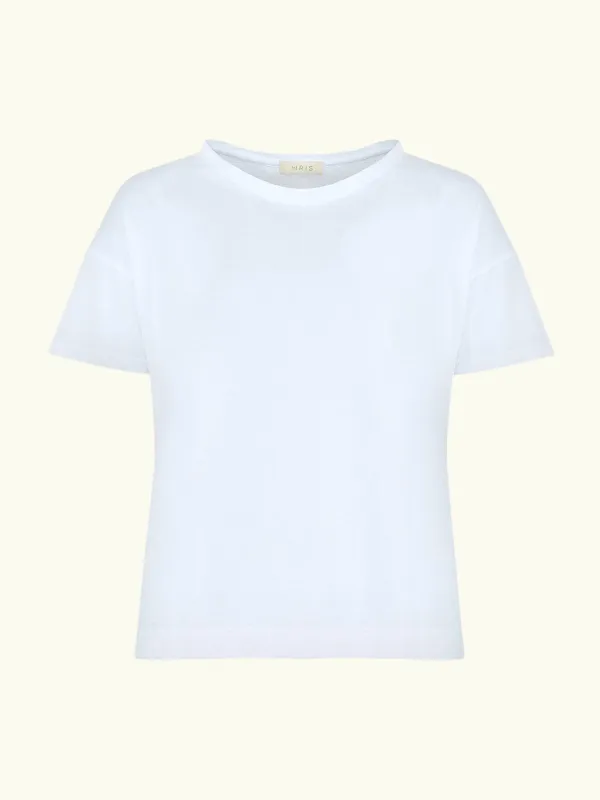 Audrey Loose Fit T-Shirt - White made by iris