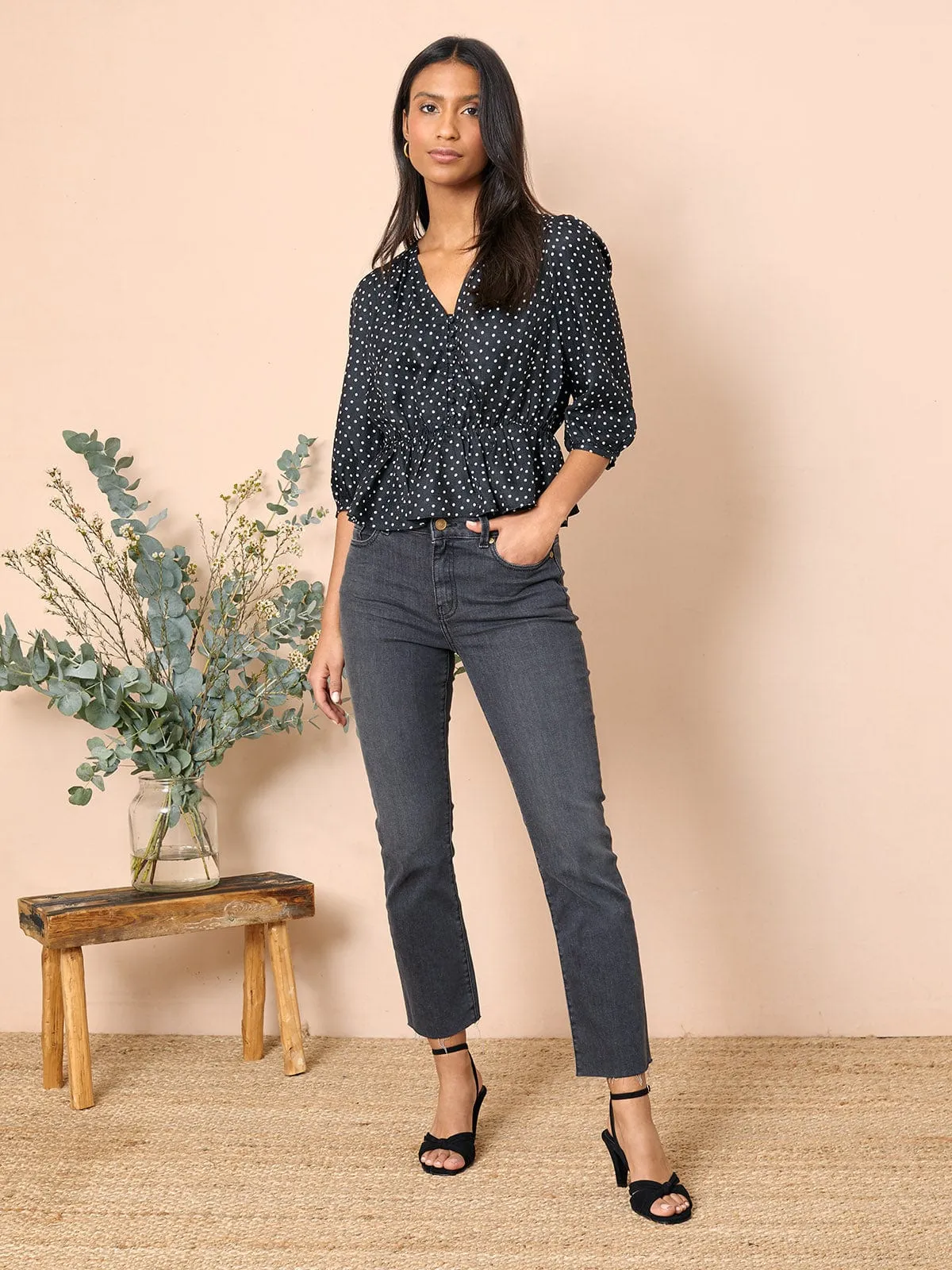 Wren Silk Blend Buttoned Top sold by iris product image thumbnail 4