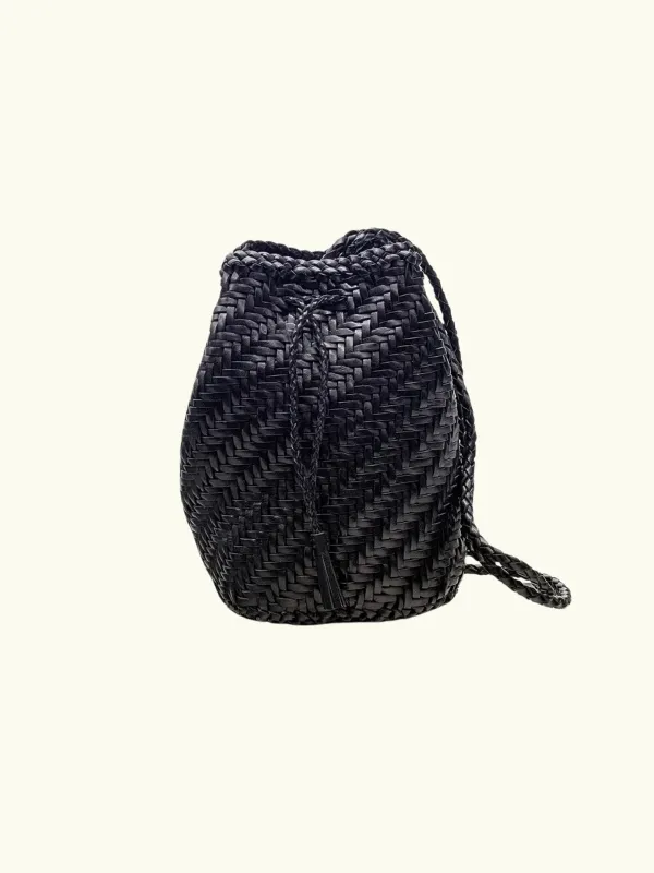 Pompom Double Jump Bag - Black sold by iris