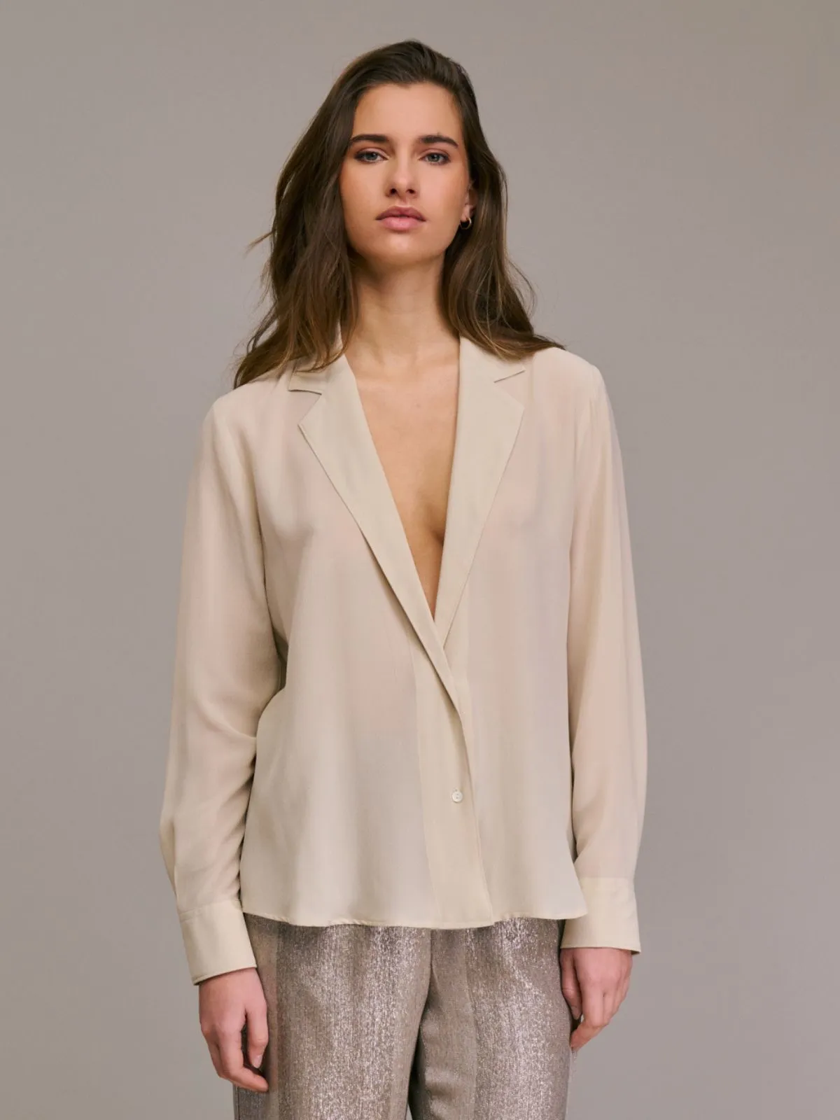 Castia Deep V-Neck Shirt sold by iris