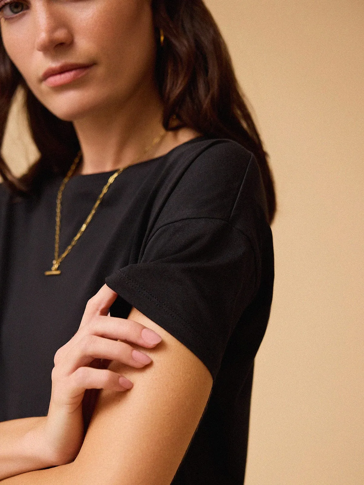 Audrey Loose Fit T-Shirt-Black sold by iris product image thumbnail 4