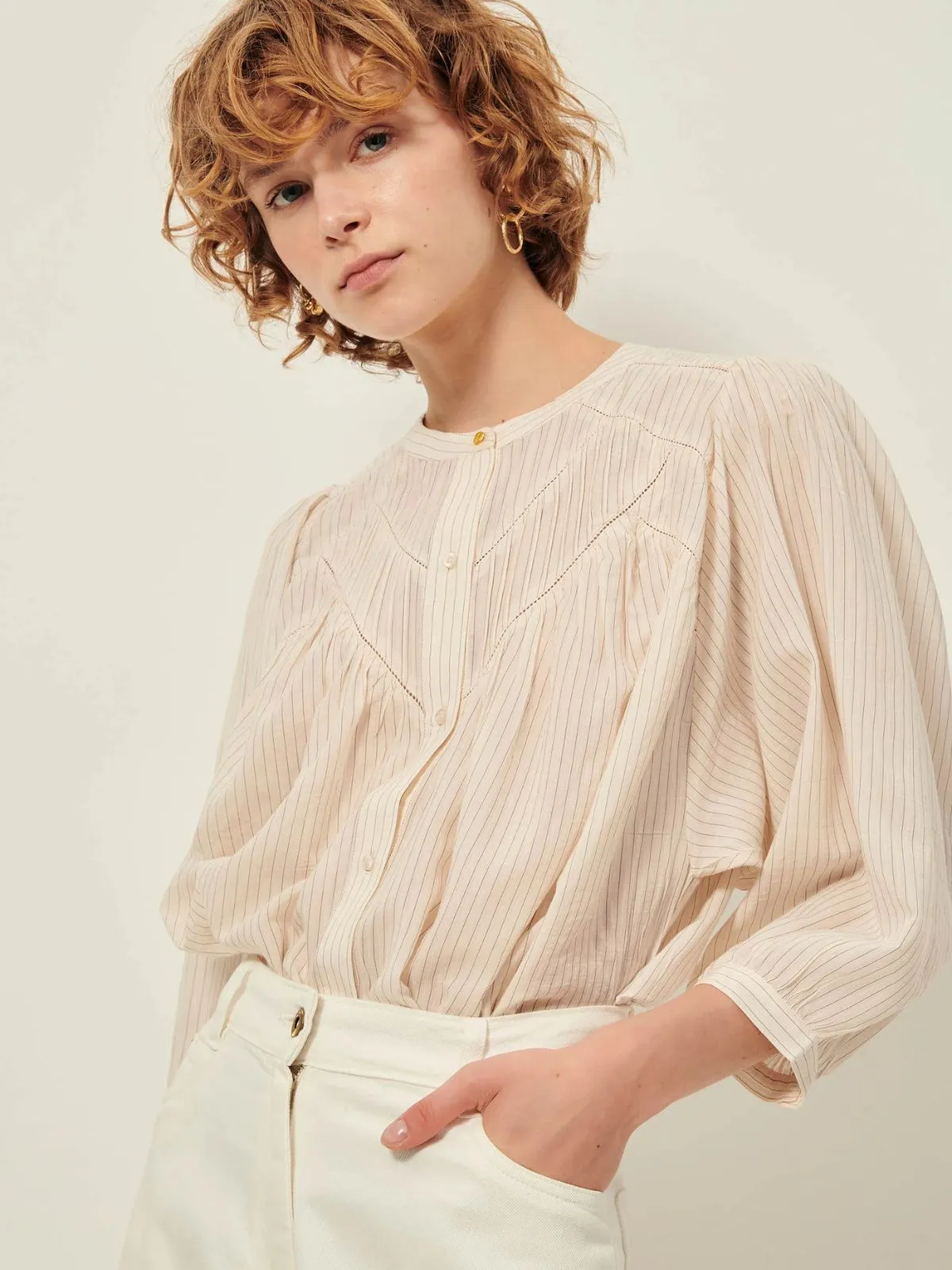 Savi Puff Sleeve Blouse sold by iris product image thumbnail 3