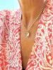Glass Heart Belcher Necklace sold by iris