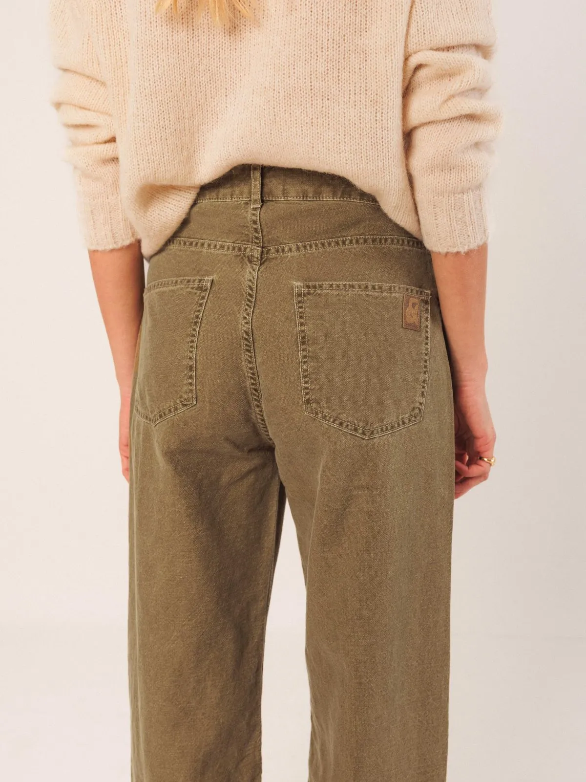 Straight Leg Jean - Olive sold by iris product image thumbnail 3