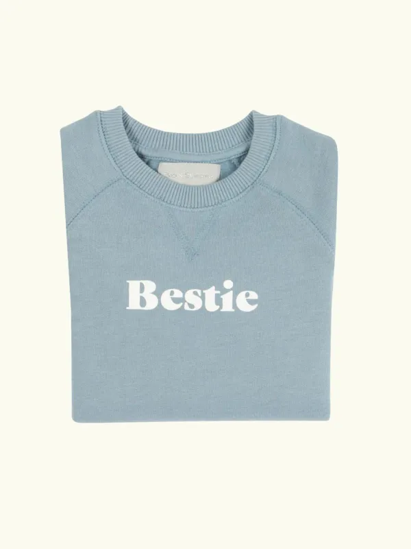 Bestie Sweatshirt - Sky Blue made by iris