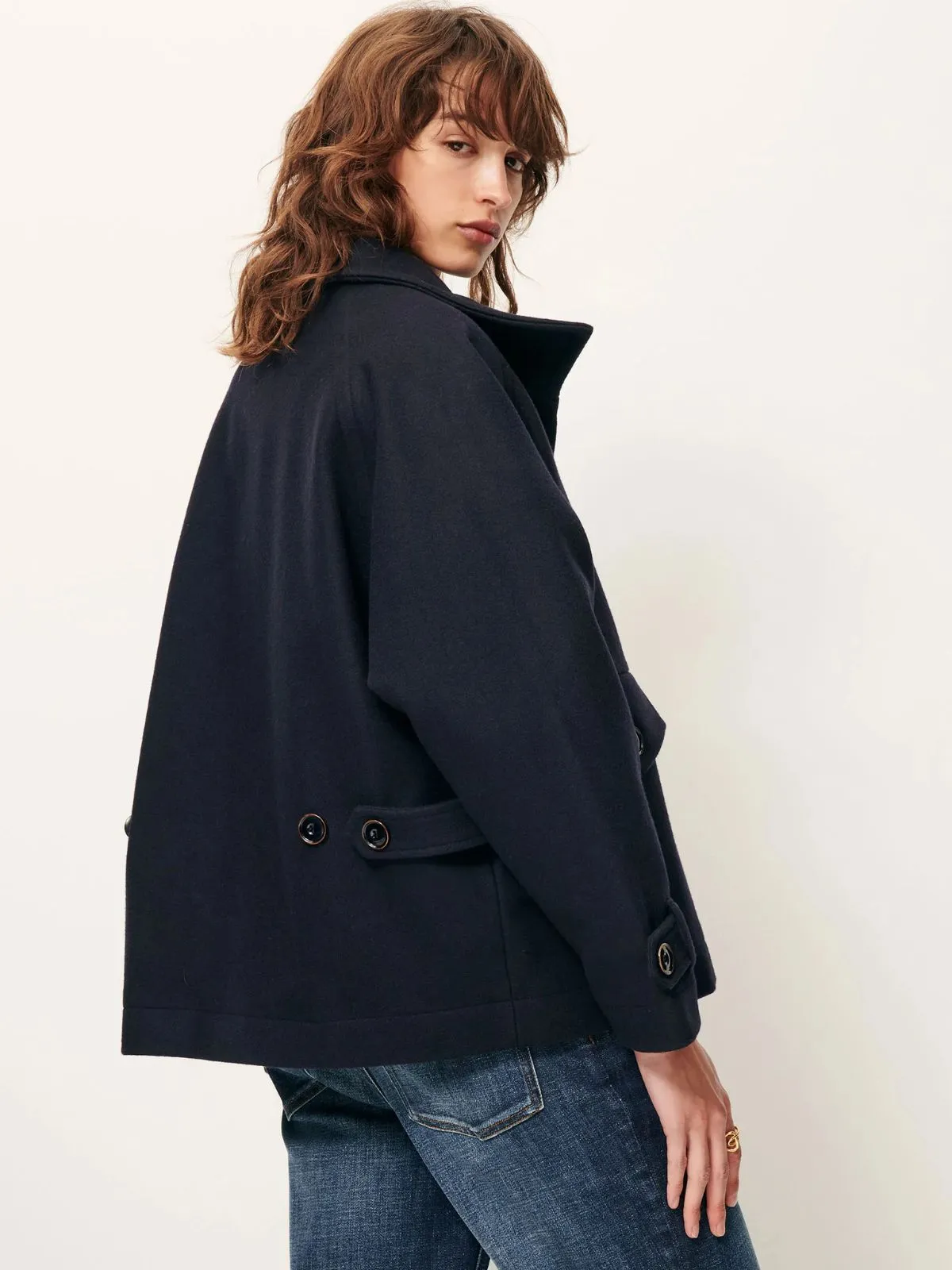 Lee Wooly Coat - Navy sold by iris product image thumbnail 3