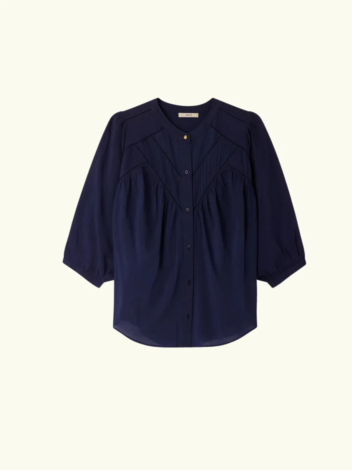 Savi Balloon Sleeve Blouse - Indigo sold by iris product image thumbnail 3