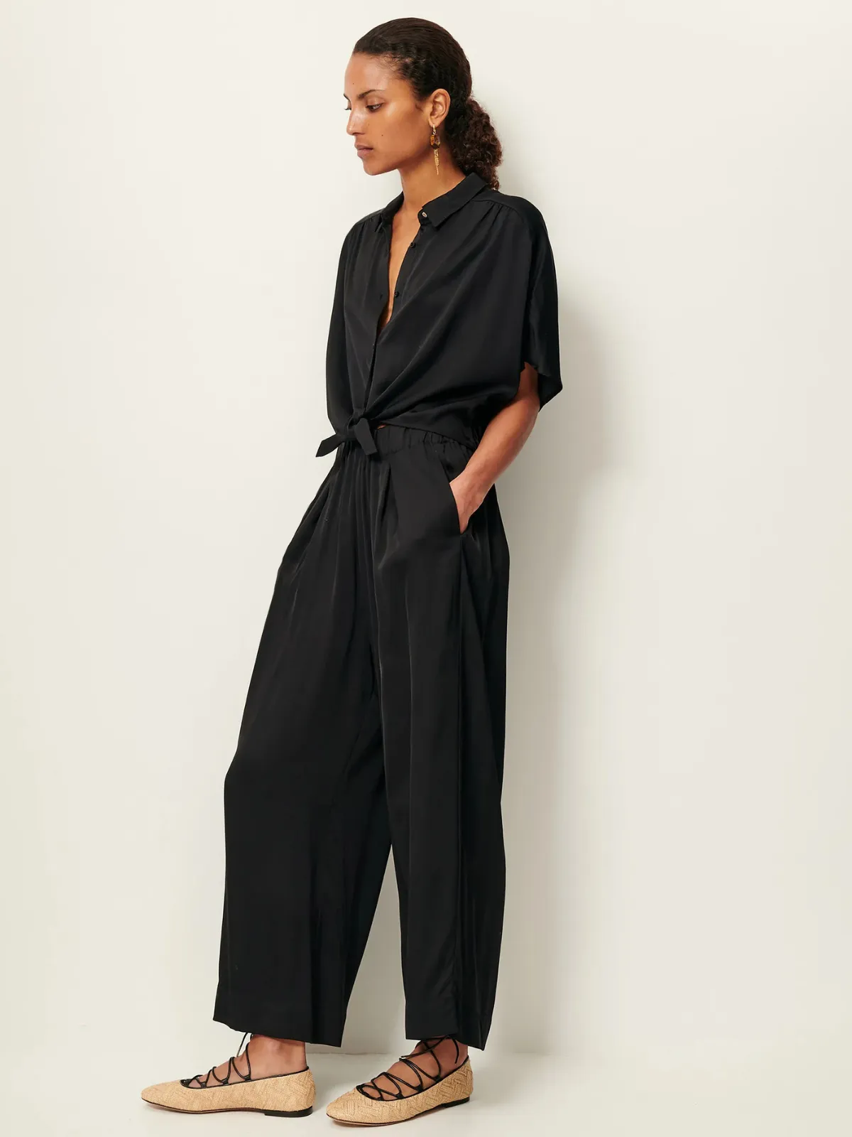 Alfassa Night Blouse - Black sold by iris product image thumbnail 5