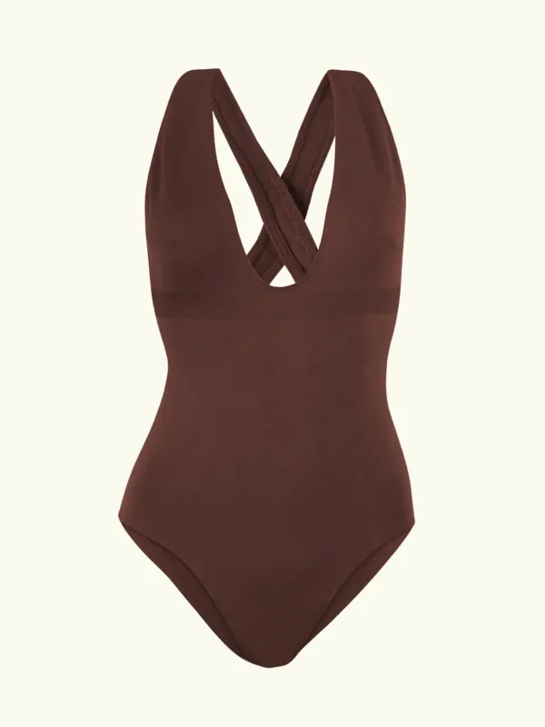 Illuminate Body Swimsuit - Maroon made by PRISM