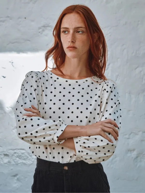 Cayda Polka Dot Top sold by iris