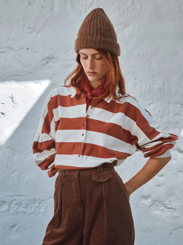 Clement Stripe Polo Jumper sold by iris