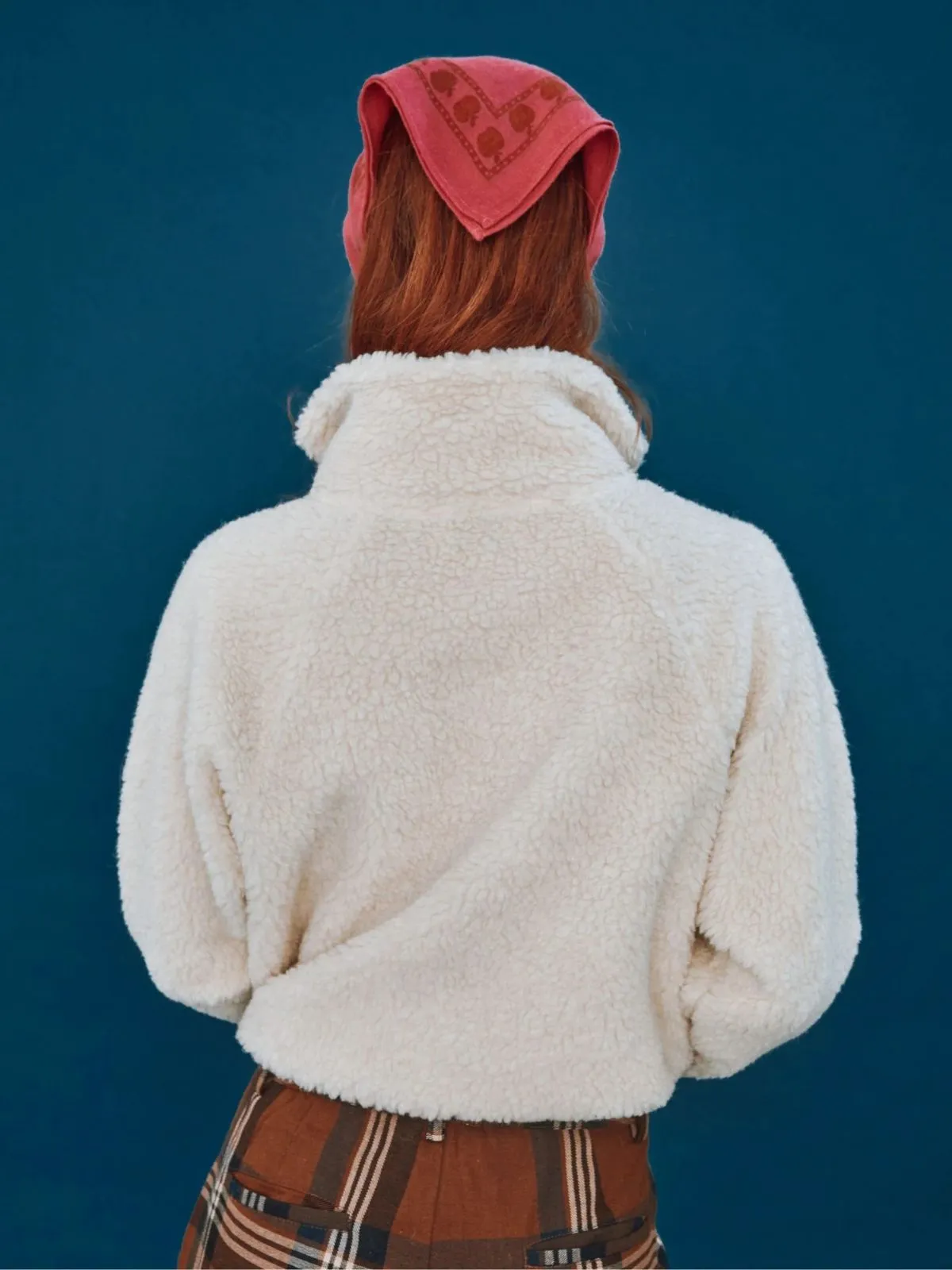 Caramel Teddy Zip Knit sold by iris product image thumbnail 3