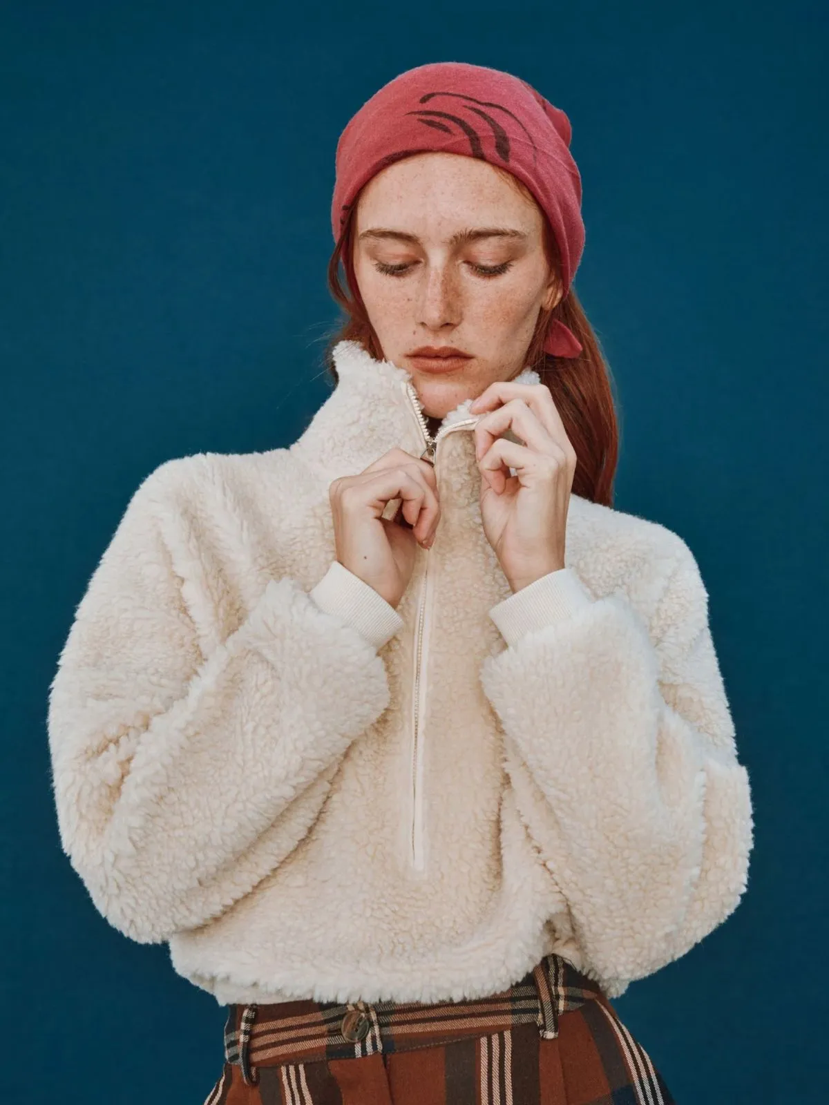 Caramel Teddy Zip Knit sold by iris