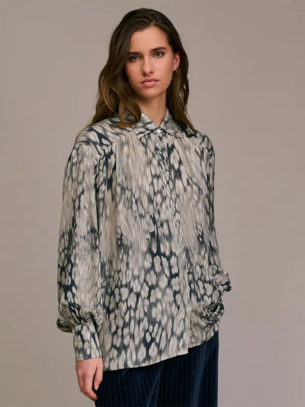 Carina  Print Shirt - Ecru sold by iris