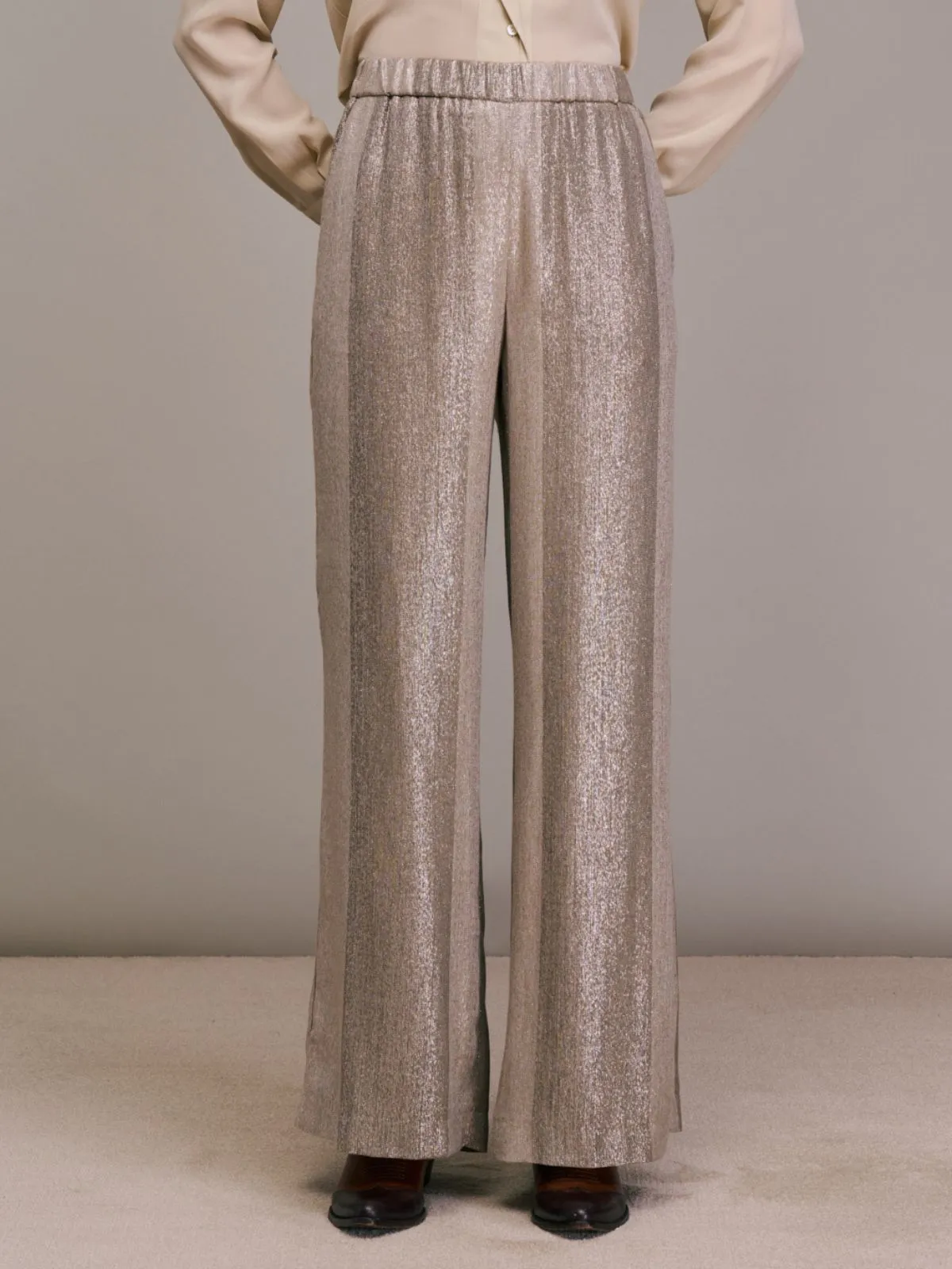 Portorico Metallic Trousers sold by iris