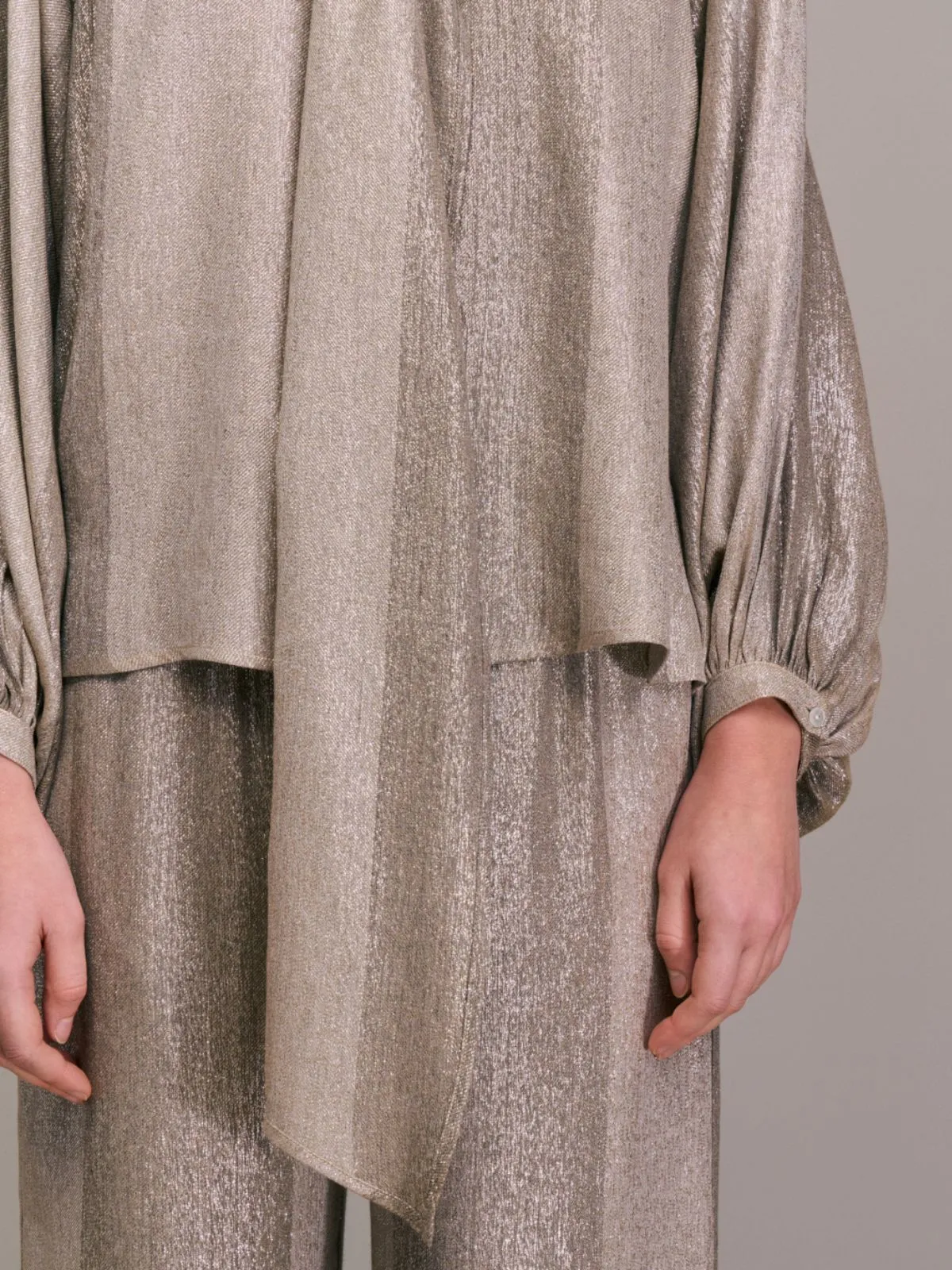 Tylea Metallic Top - Taupe sold by iris product image thumbnail 4