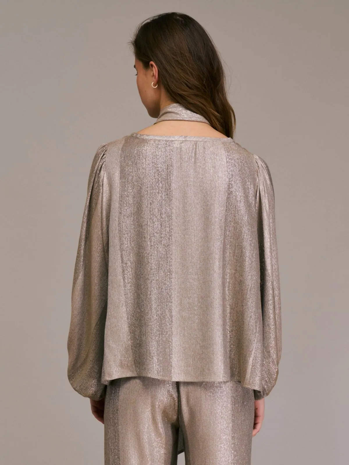 Tylea Metallic Top - Taupe sold by iris product image thumbnail 2