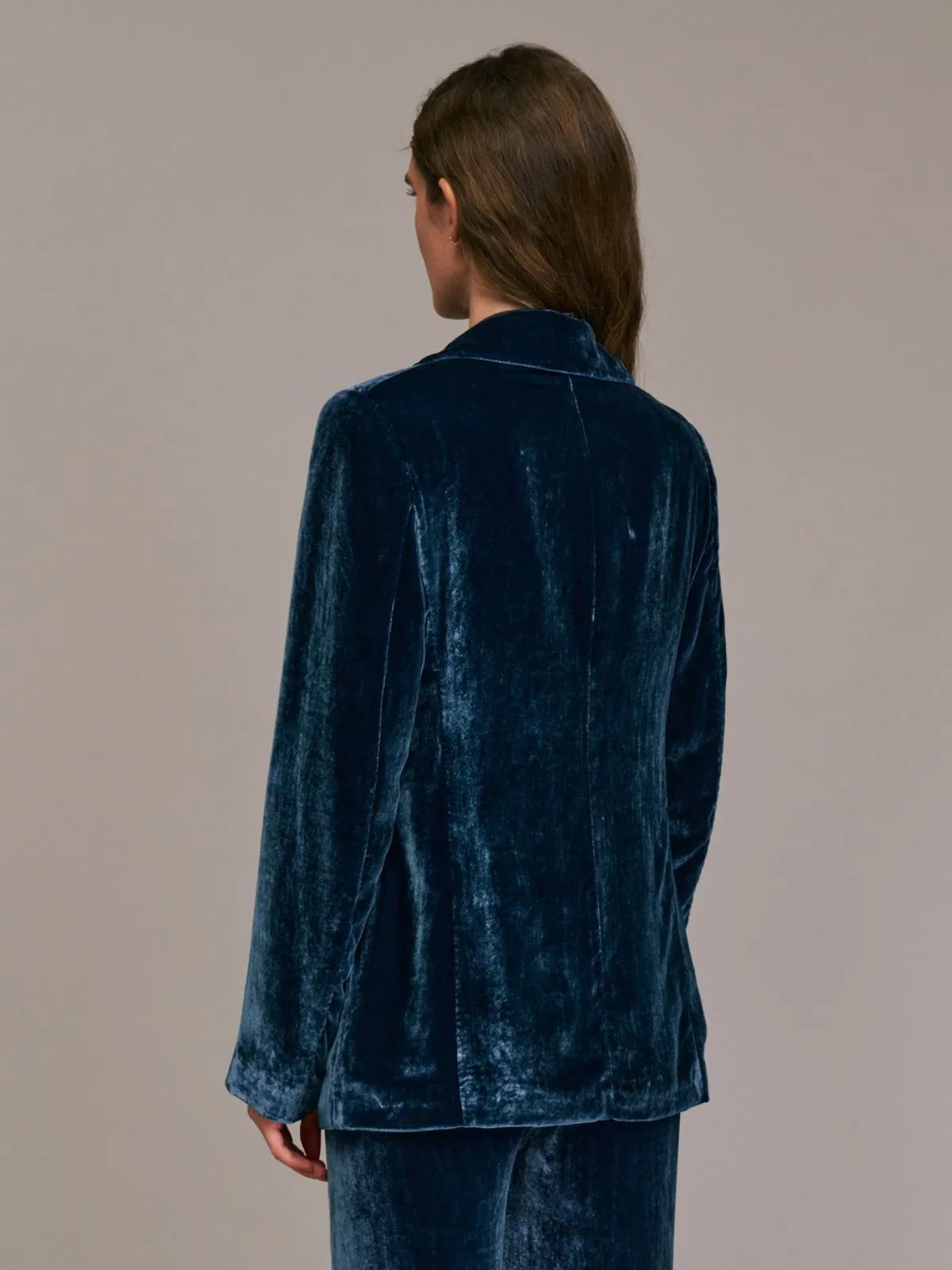 Ventio Velvet Jacket - Blue sold by iris product image thumbnail 3