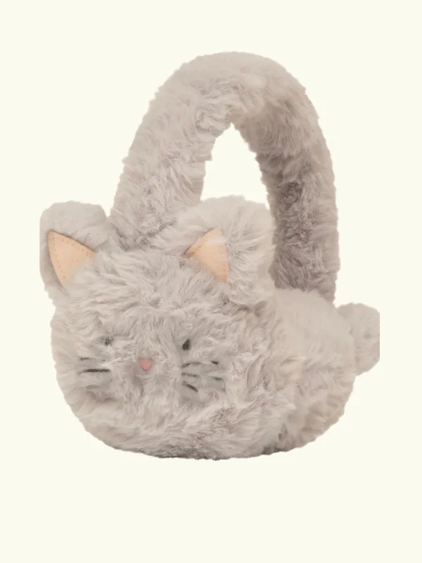 Kitty Cat Earmuffs - Grey made by iris