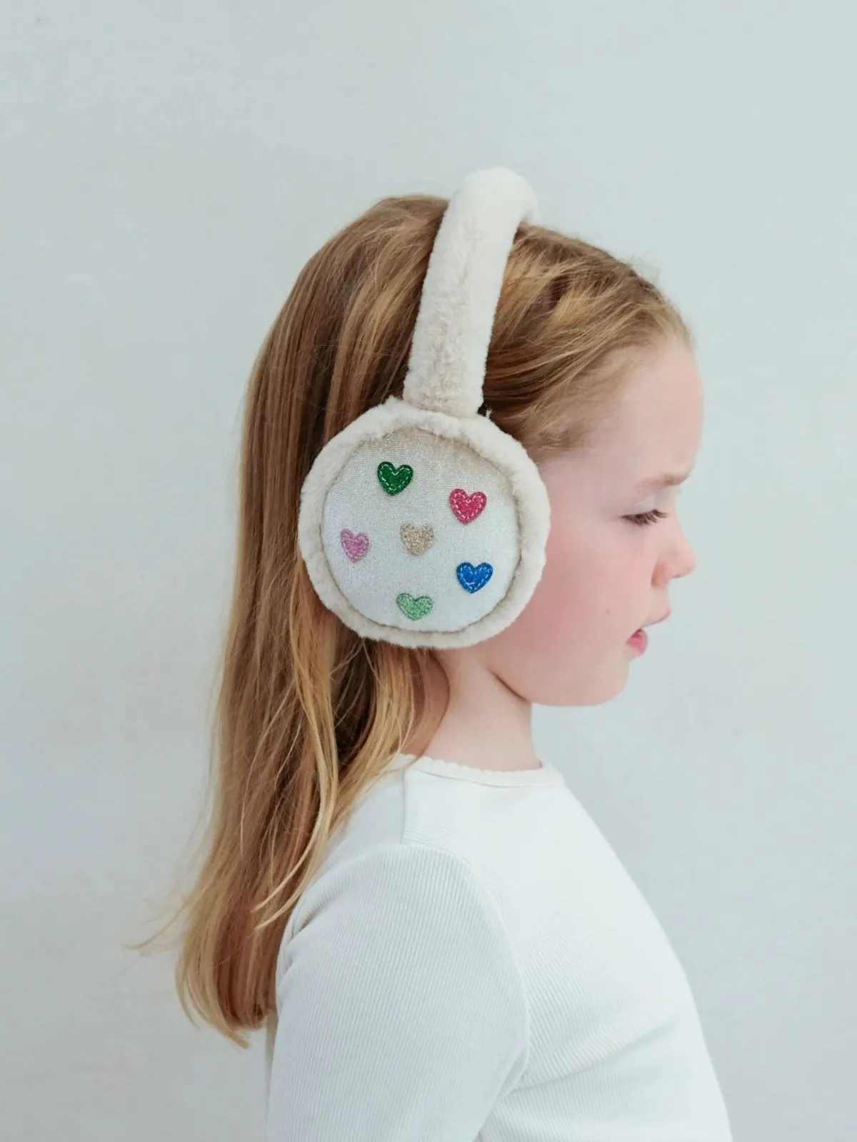 Jazzy Heart Earmuffs - Beige sold by iris product image thumbnail 3