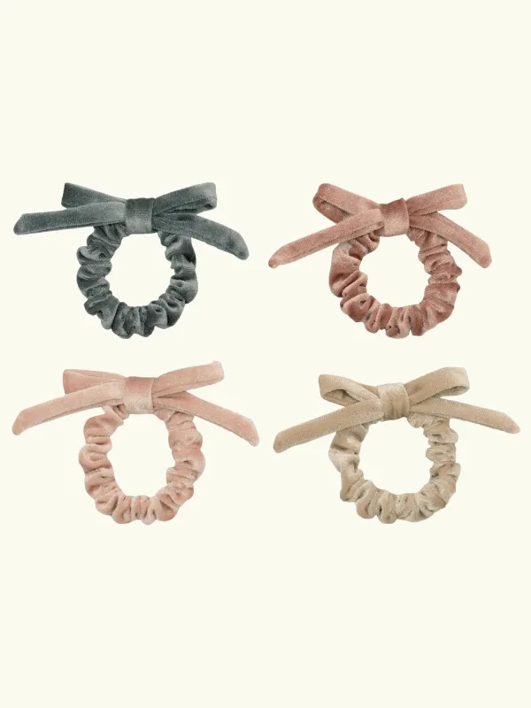 Sparkle Velvet Bow Ponies - Pink Multi made by iris