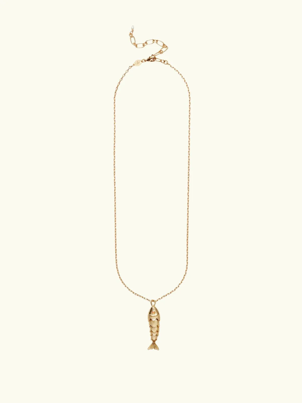 Something Fishy Necklace - Gold sold by iris