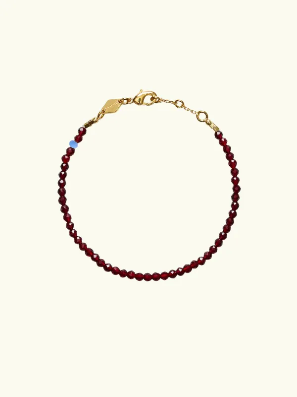 Tan Line Bracelet - Burgundy made by Anni Lu