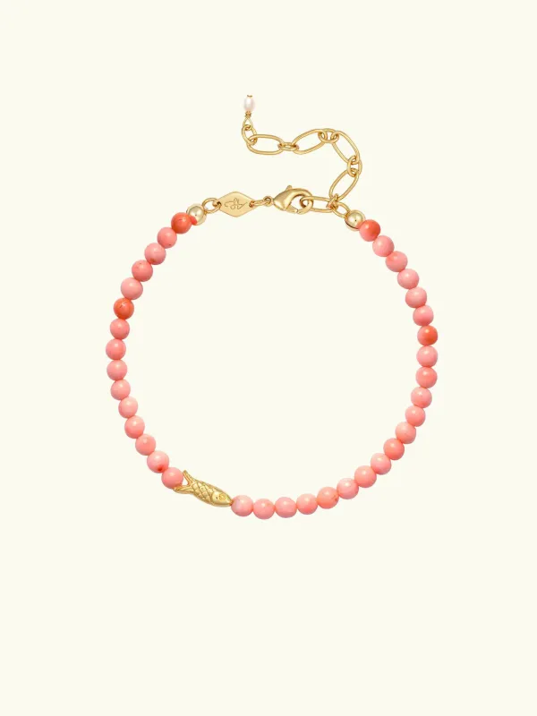 Fingerling Bracelet - Peach sold by iris
