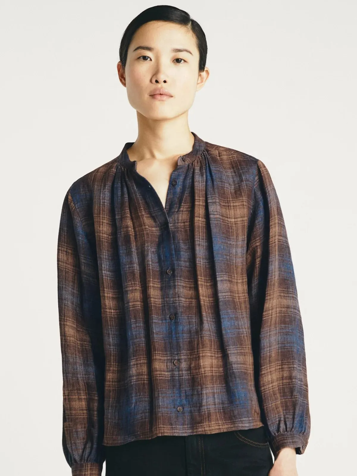Dupond Check Shirt - Brown sold by iris product image thumbnail 2