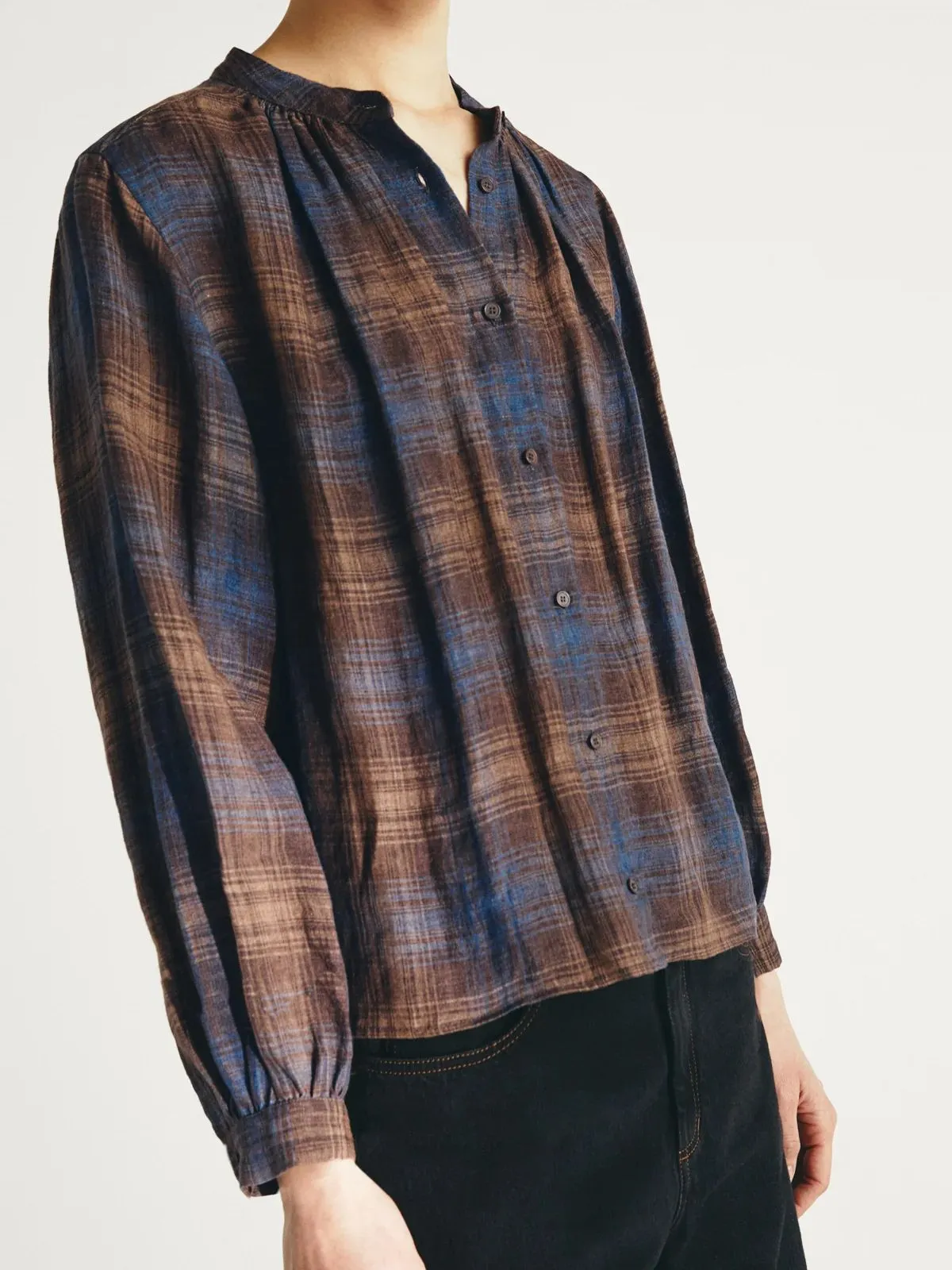 Dupond Check Shirt - Brown sold by iris product image thumbnail 3